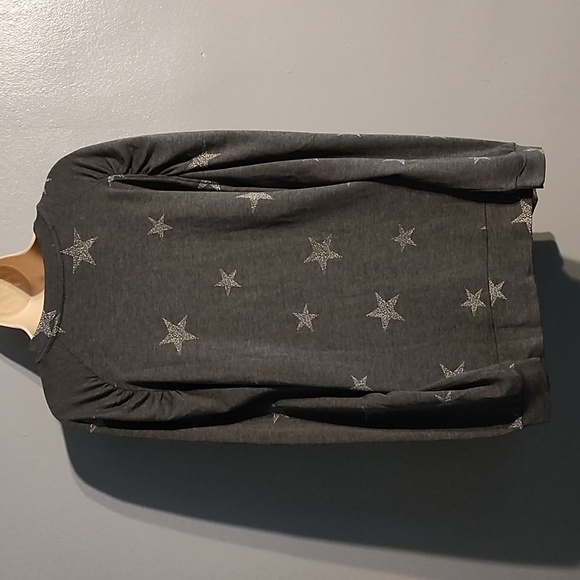 Oxford & Park women's charcoal gray with stars blouse size 2XL - Picture 14 of 17